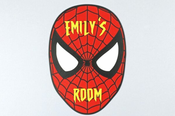 3D-Printed-Spiderman-Room-Sign